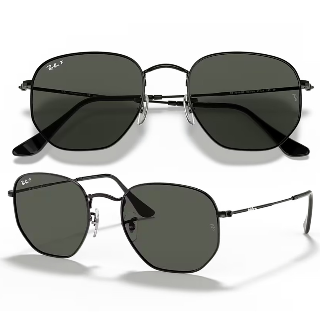 Óculos de Sol Ray Ban Hexagonal Flat Lenses Polarizado RB3548NL Tamanho 54