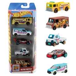 Pacote Hot Wheels 5 Carros Metro Sketch JGK13 - Mattel