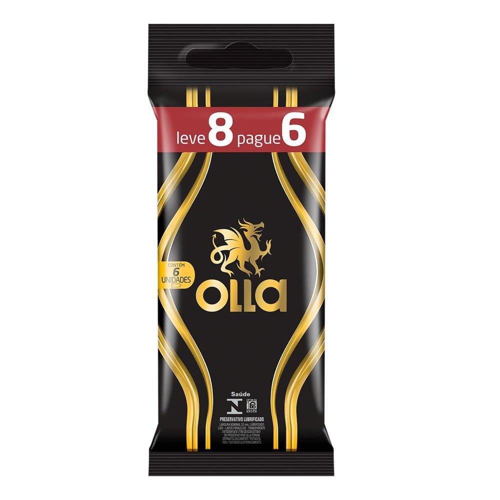 PRESERVATIVO CAMISINHA OLLA LUBRIFICADO - LEVE 8 PAGUE 6 UNIDADES