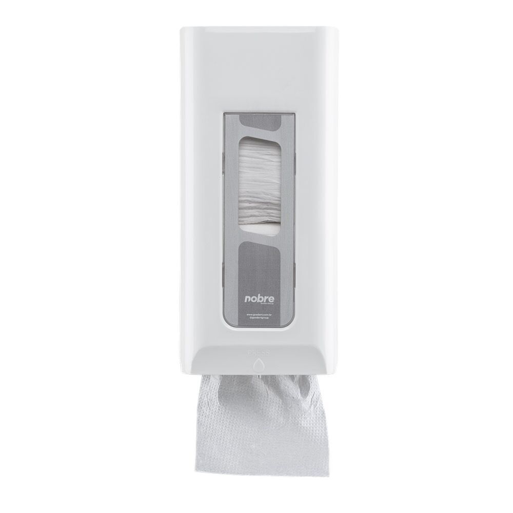 Dispenser Papel Higiênico Cai-Cai Branco Compacto Econômico Banheiro Suporte Nobre