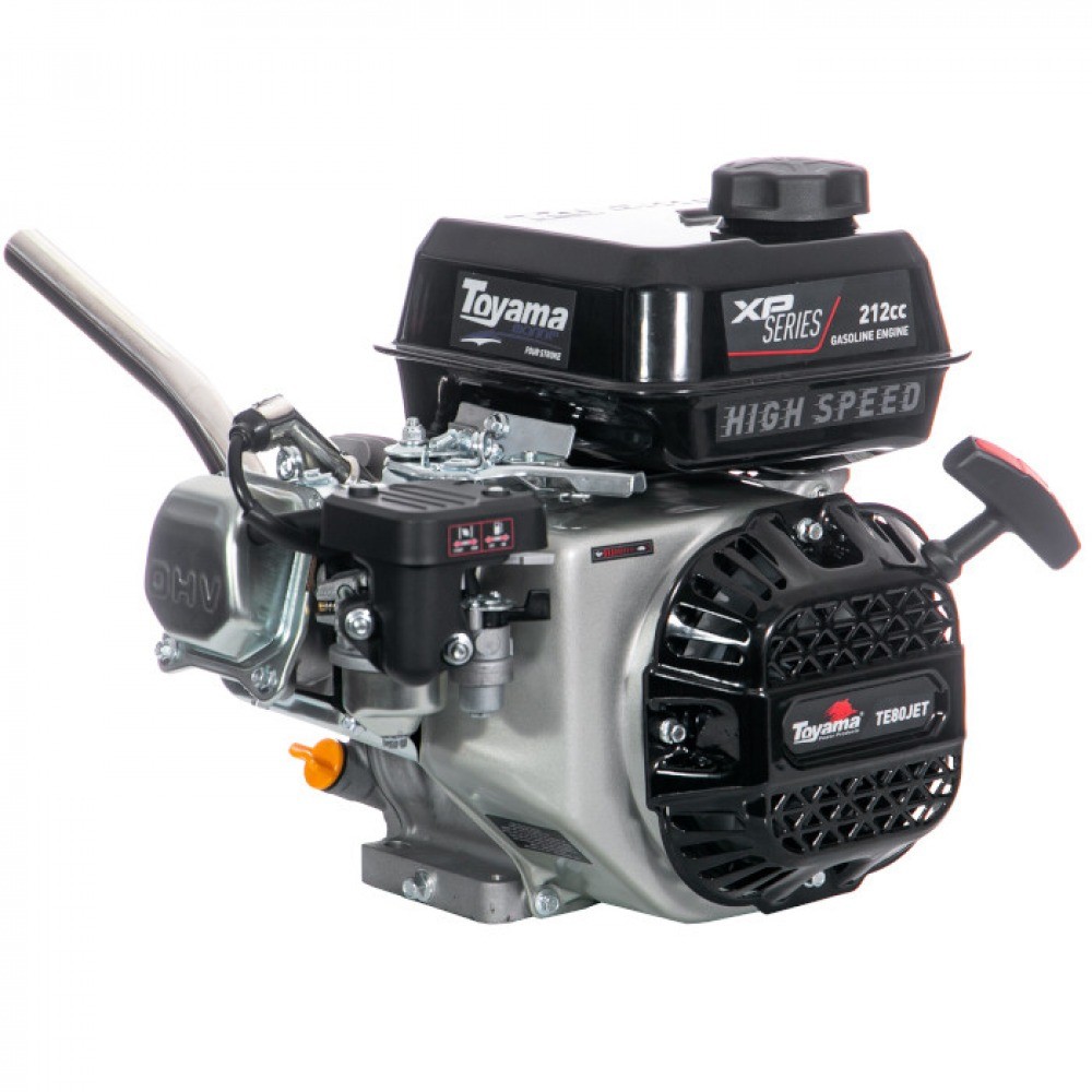 Motor a gasolina para rabetas 8 hp 4T 212 cc partida manual - TE80JET-HS-XP Toyama