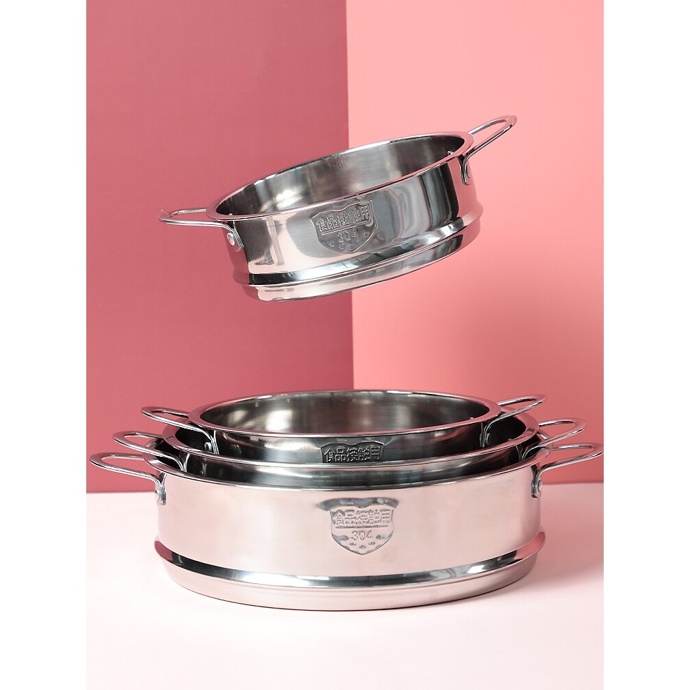 Mimu の Vaporizador de aço inoxidável 304 de qualidade alimentar Vaporizador empilhável 14-24cm Panela de alimentos compl