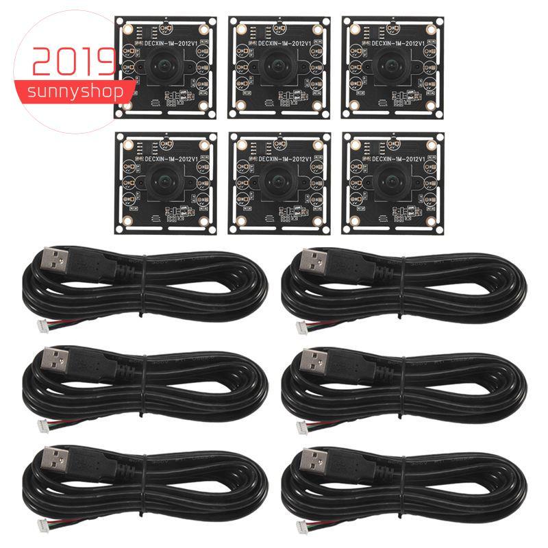 [Bestseller S] 6 Unidades Módulo De Câmera De 100 Graus 1MP OV9732 1280x720 Driver Livre USB Foco Manual , Com Cabo De 2
