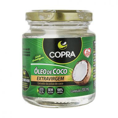 OLEO DE COCO EXTRA VIRGEM 200ML COPRA - ( 200ML )PRENSADO~A~FRIO~RICO~EM~GORDURAS~BOAS~100%~PURO~NATURAL~VEGANO