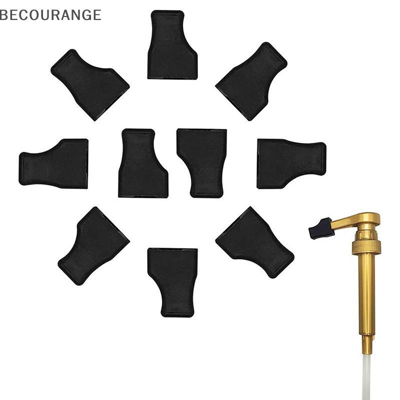 BEC 1/2/5 Pçs Tampas De Ponta Da Bomba De Xarope De Café Pourer Tampa Cobre De Silicone Se Encaixa Para Despeje Dispensa