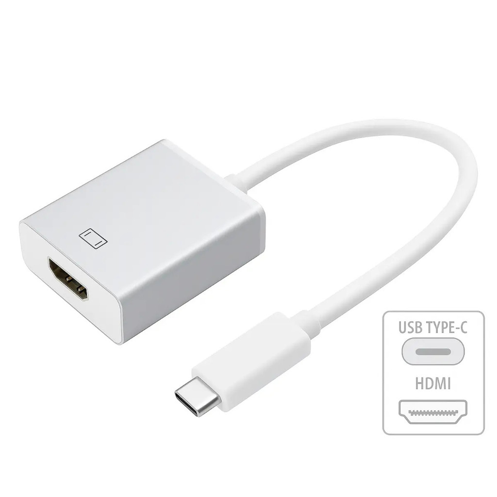 Cabo Adaptador Tipo Usb-c Thunderbolt Para Hdmi Conecta Tv Monitor