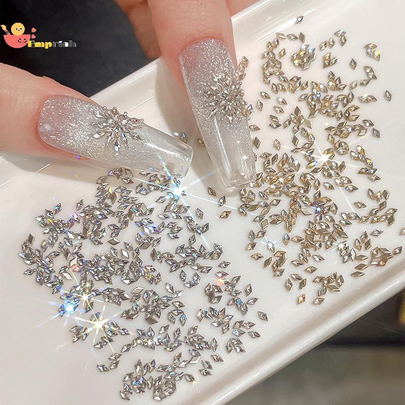 EMCH > 50 Pcs Mini Marquise Nail Art Zircão Strass Cristal Diamante Acessórios Para Unhas Decoração Manicure Suprimentos
