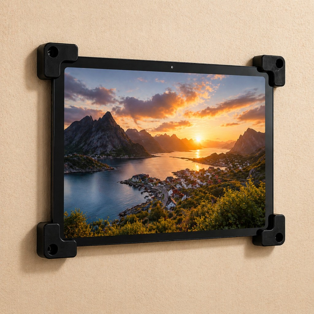 Suporte de Tablet para parede com Trava Anti-furto + Bucha E Parafuso