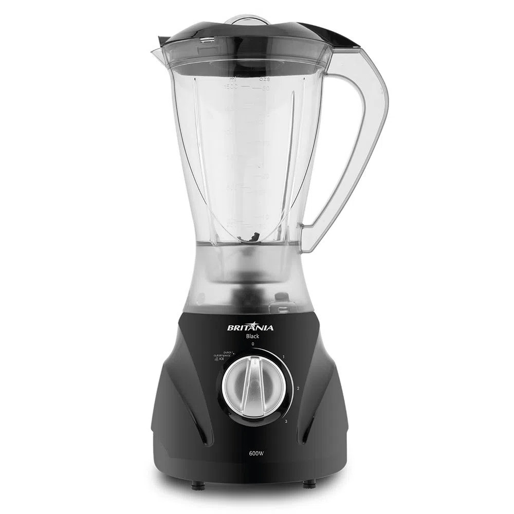 Liquidificador Britania 2,1 Litros Black 3 Velocidades Preto – 127 Volts
