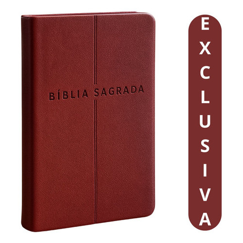 Bíblia Sagrada Slim Nvi Vinho | Bíblia Compacta, Elegante E Resistente | Perfeita Para Devocional Diário, Estudo E Viage