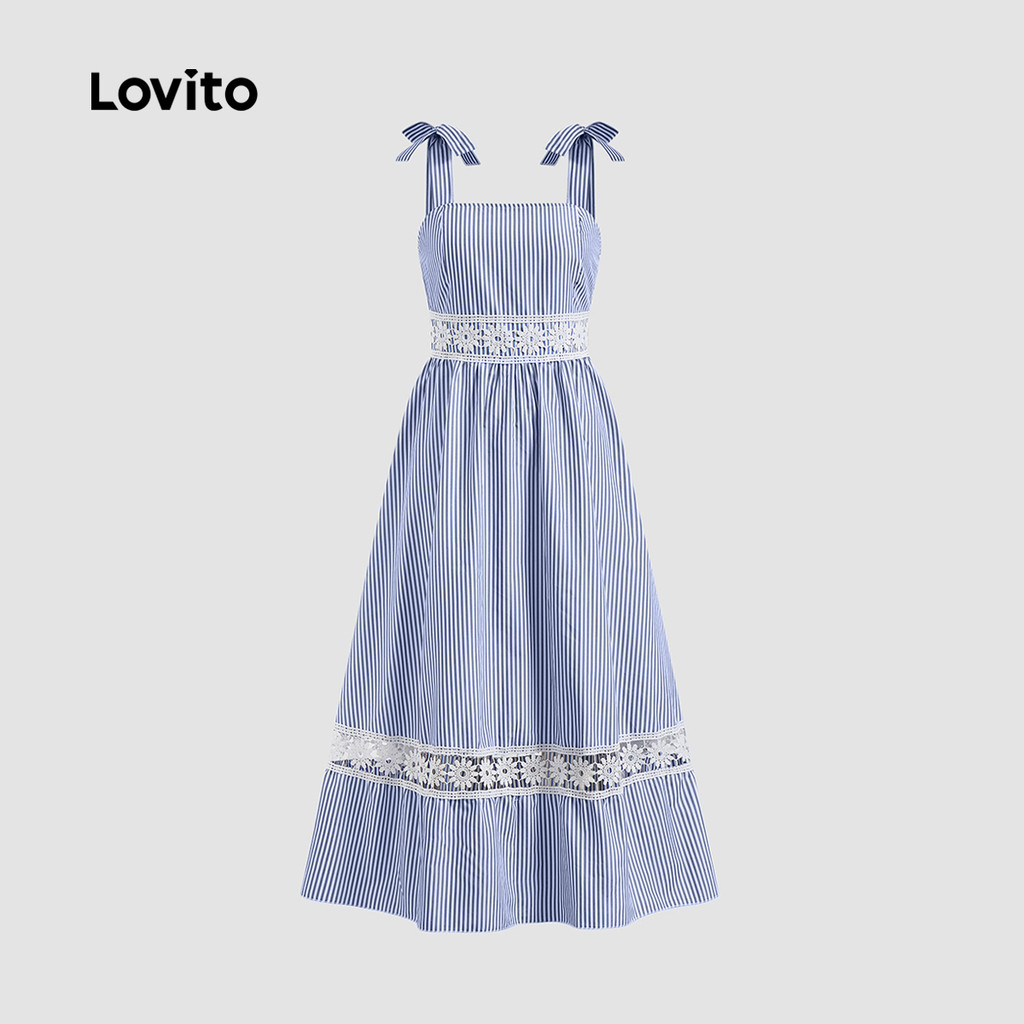 Lovito Férias Vestido Com Estampa Tribal Vestido De Verão/Primavera Para Mulhere