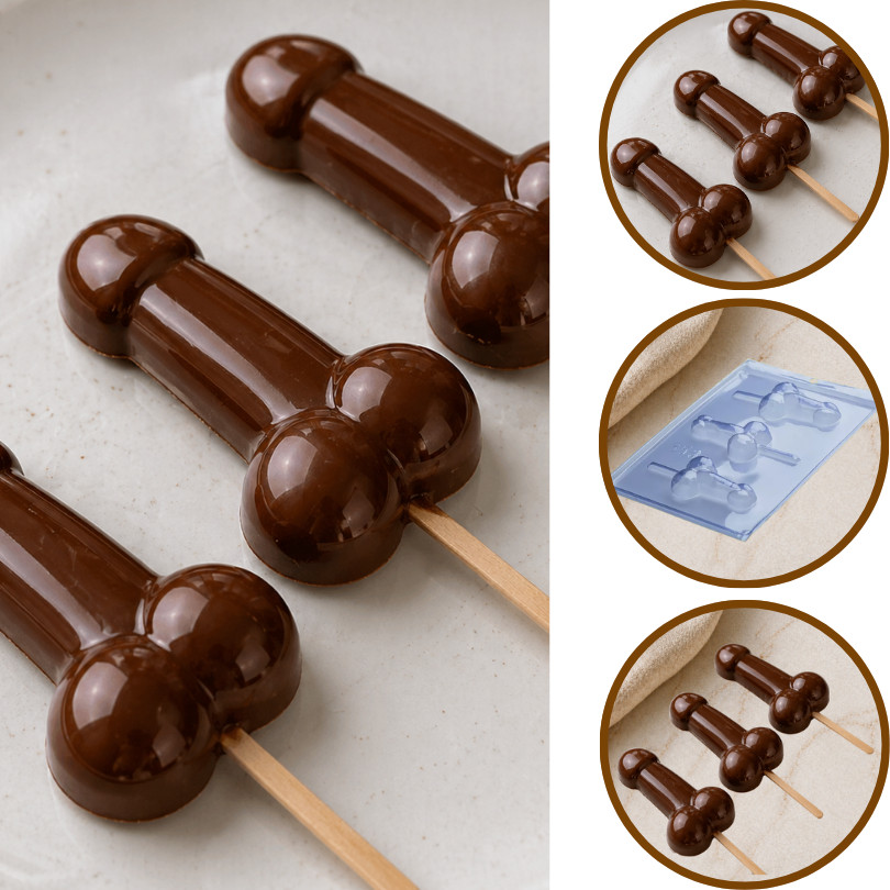 Forma Simples Pirulito P-E-N-I-S (CHOCO)