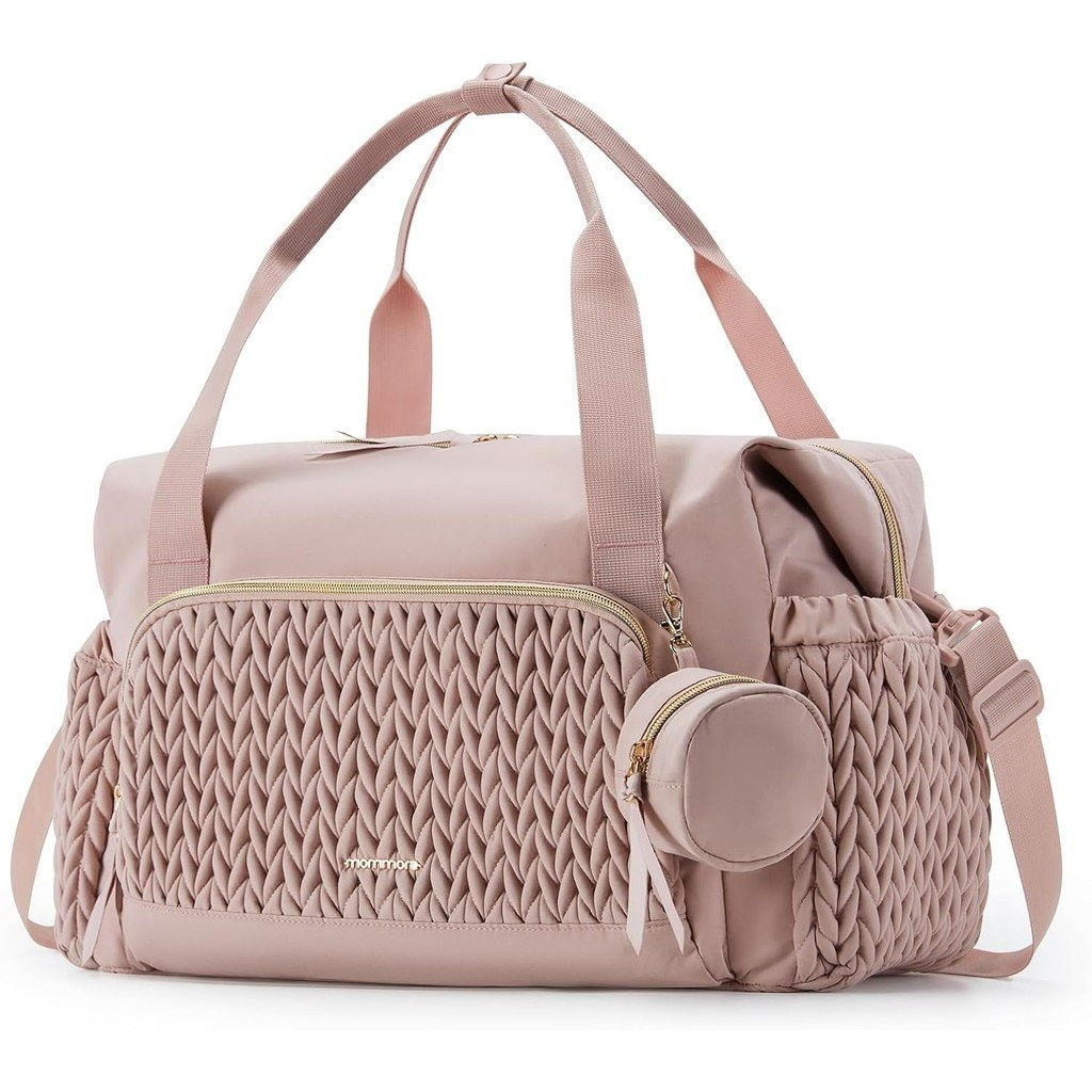 Bolsa de fraldas Mommore, bolsa de viagem de grande capacidade para fraldas, bolsa para parto e hospital, para beb