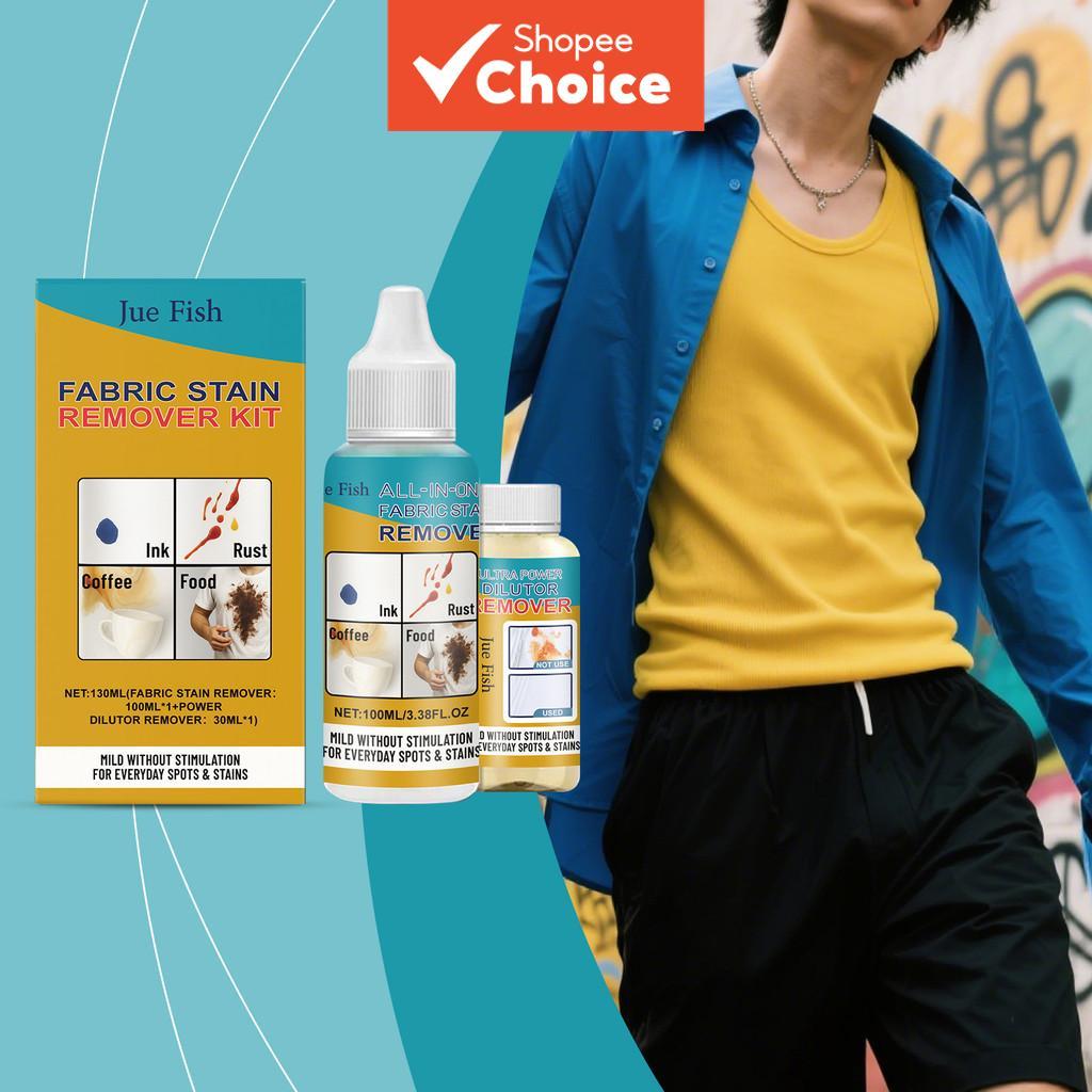 Conjunto de Removedor de Manchas em Tecidos com Ácido Cítrico e Nonilfenol Polioxietileno-9 – Para Manchas Difíceis e