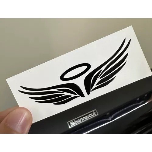 Adesivo Asa Anjo - Eterno - Moto Tamanho ideal para frente de moto LOJAAGORA — imagem 2 de 2