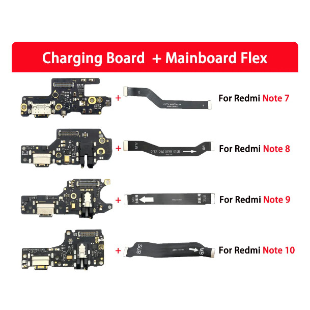 Kit Flex LCD + Placa Conector Carga Para Redmi NOTE 7 NOTE 8 NPTE 9 NOTE 10 4g NOTE 11 4g NOTE POCO M4 PRO X3 F1 F2 PRO