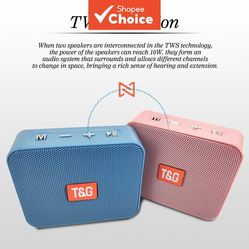 T & G TG166 Mini Alto-Falante Bluetooth Portátil IPX5 À Prova D'água TWS Caixa De Som Estéreo Ao Ar Livre Elite X
