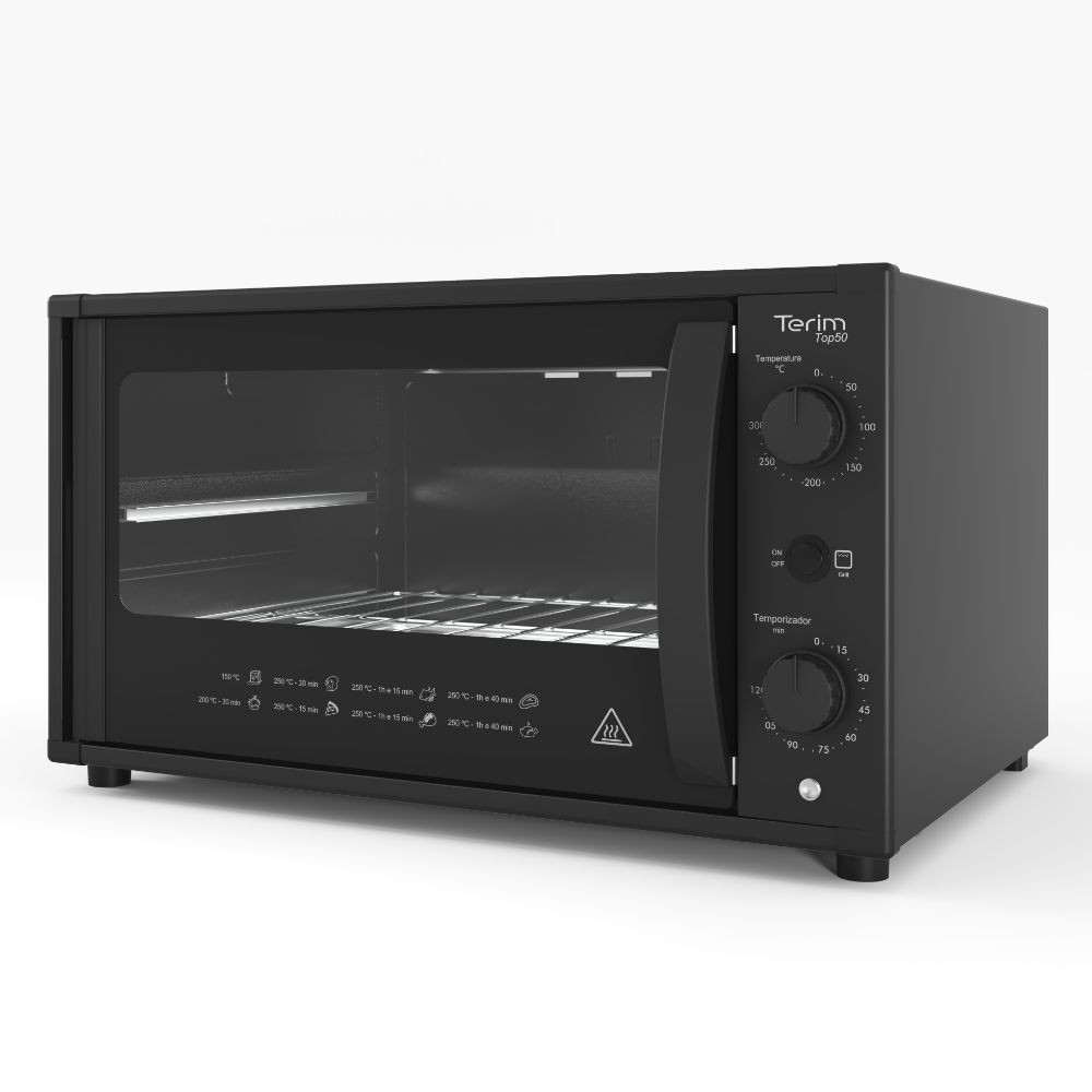 Forno Terim Elétrico Bancada Top 50 Black 50L