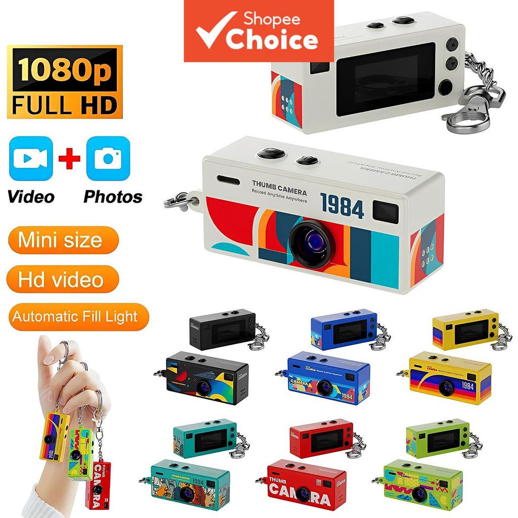 Câmera Chaveiro Miniatura Magecam 0.96 pol. Câmera de Ação Retrô Suporta Cartão de Memória 1080P Filmadora Muito