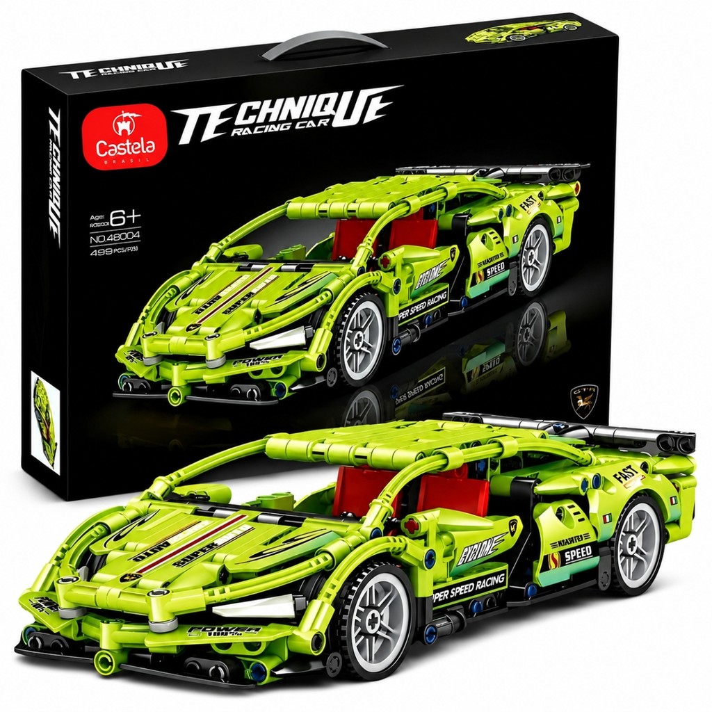 Carro de Corrida Blocos Montar 499 Peças Racing CBS0096 Castela