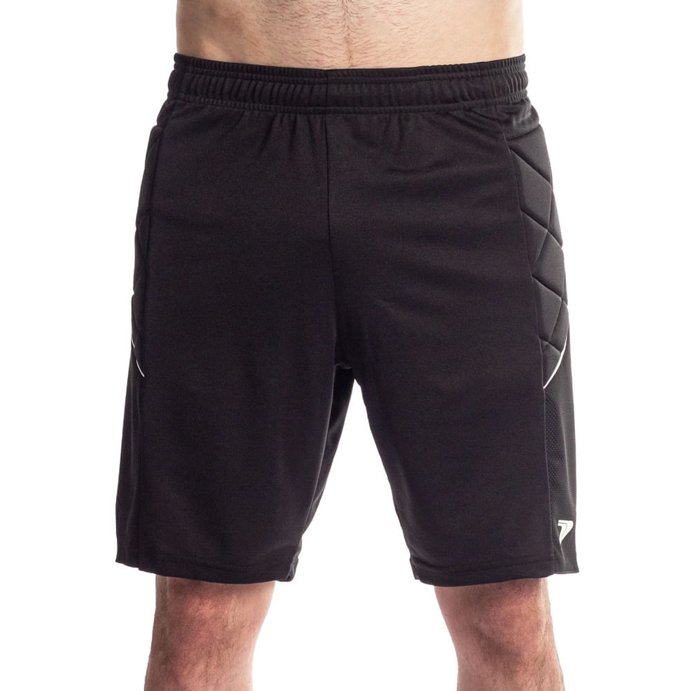 Calção Goleiro Masculino Poker Ronda Contato Preto/Branco