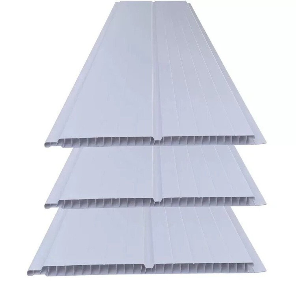 Kit 30M² Forro de PVC 8mmX20cmX3m   Branco/Gelo