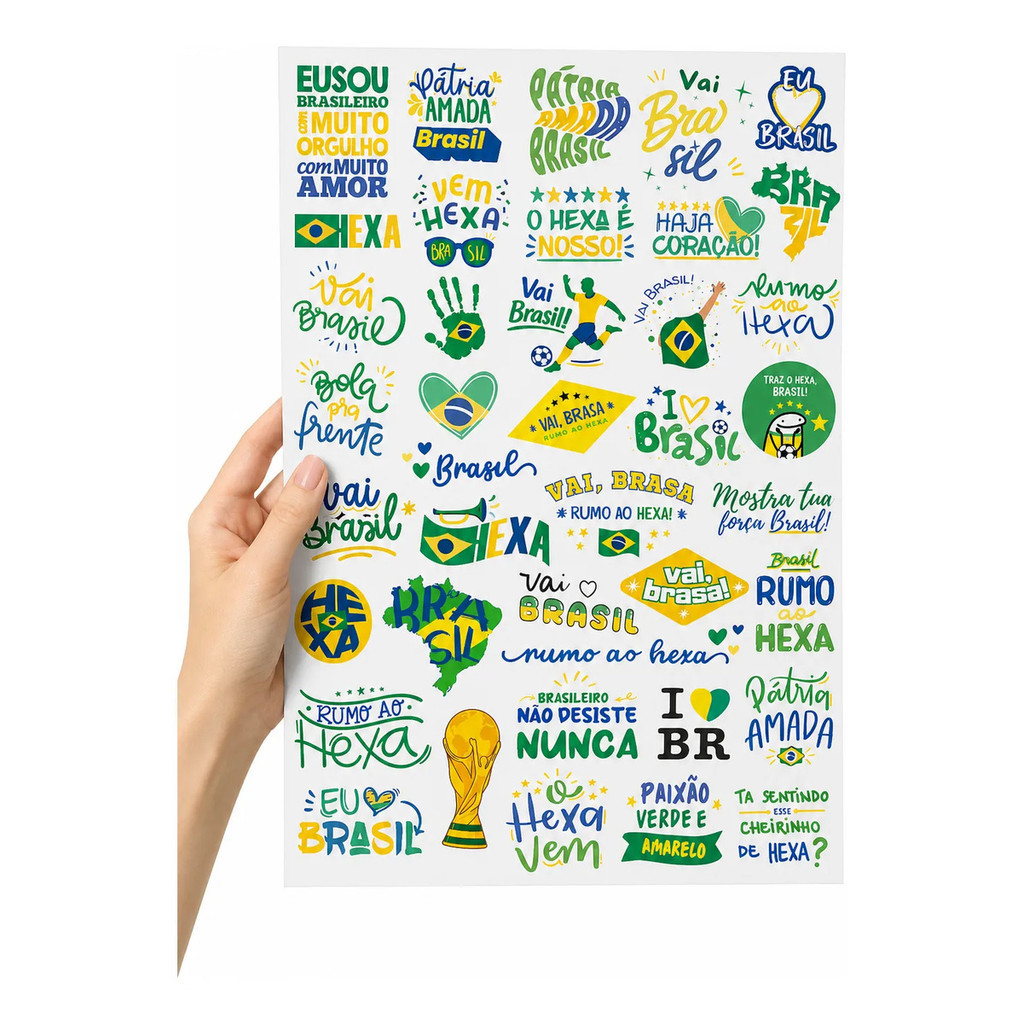 Dtf Uv Brasilidade Adesivos Para Copo Americano Envio Rápido