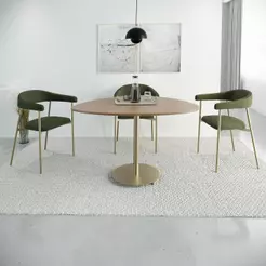 Conjunto 4 Cadeiras de Jantar Joy Tecido Boucle Est.Champ