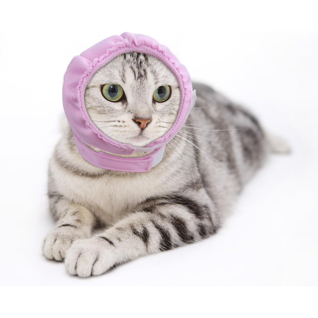 Capuz Protetor de Orelhas para Gatos, Alívio da Ansiedade, Capuz Calmante para Cães para Tosa e Secagem, Protetores de O