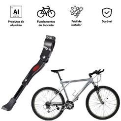 Descanso Lateral Pezinho Alumínio De Descanso Para Bicicleta Regulavel Emborrachado comecio
