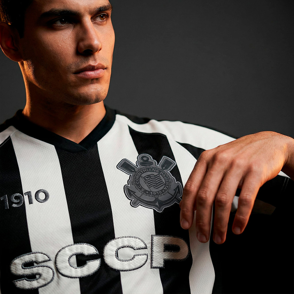 Camisa Corinthians Lifestyle 1910 Listrada SCCP Dry Masculina Ofical