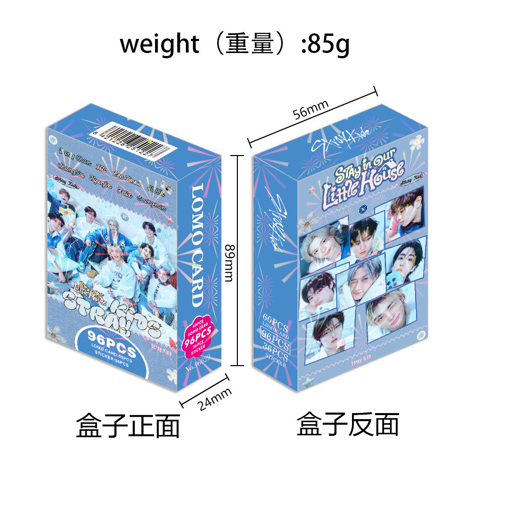 96 cartões fotográficos coreanos STRAYKIDS Merchandise Hallyu STAY KPOP Group LOMO