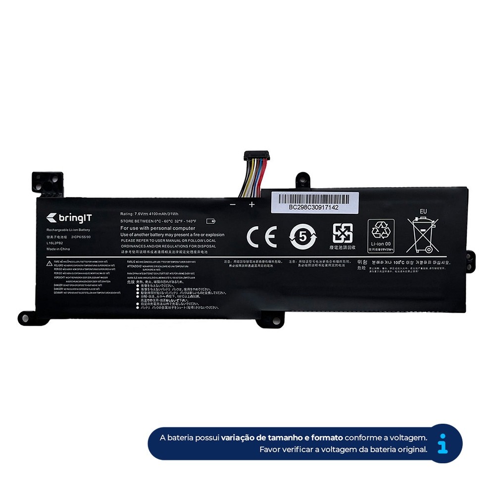 Bateria para Notebook Lenovo Ideapad 320-15IAP 7.6V