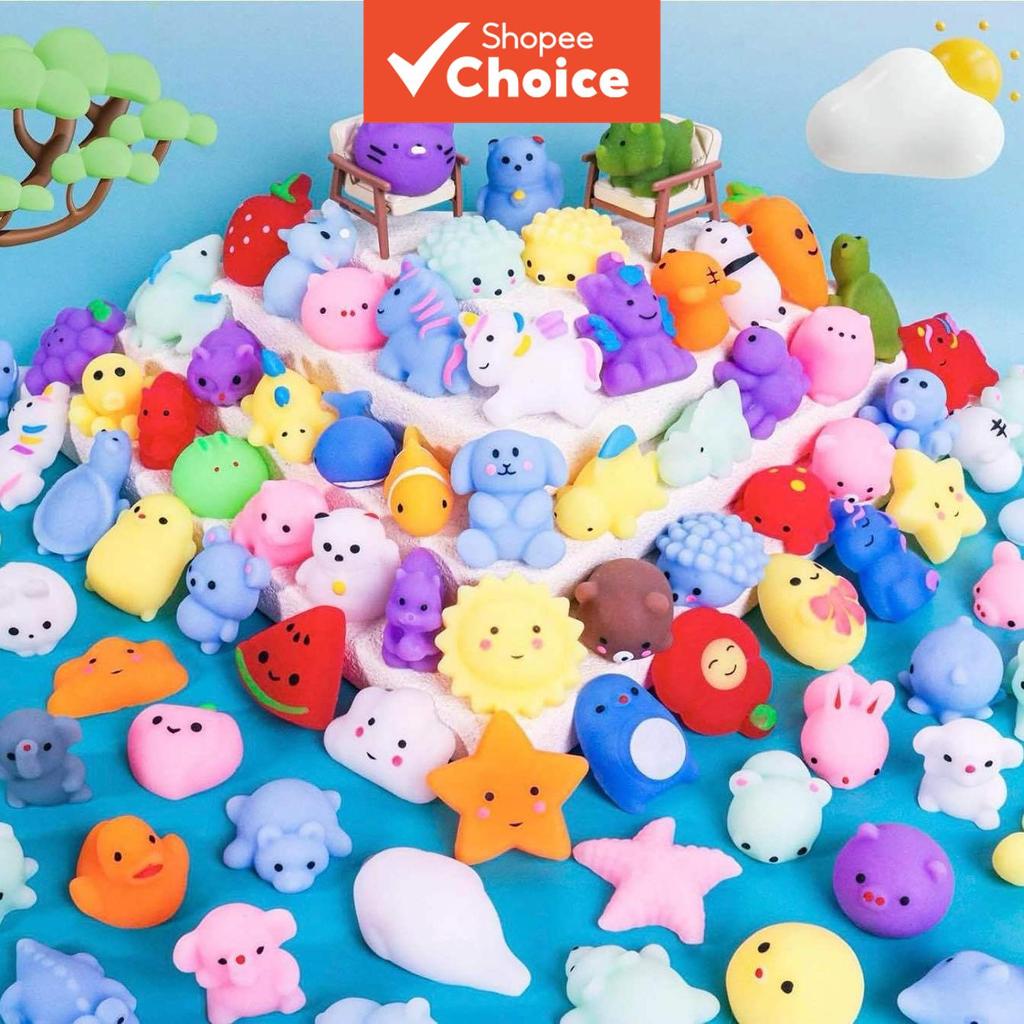 Mini Pacote De Valor De Squishies 50 Peças , Brinquedo Macio Fufu Animal Squeeze Bola Mochi Para Lembrancinhas De Festa