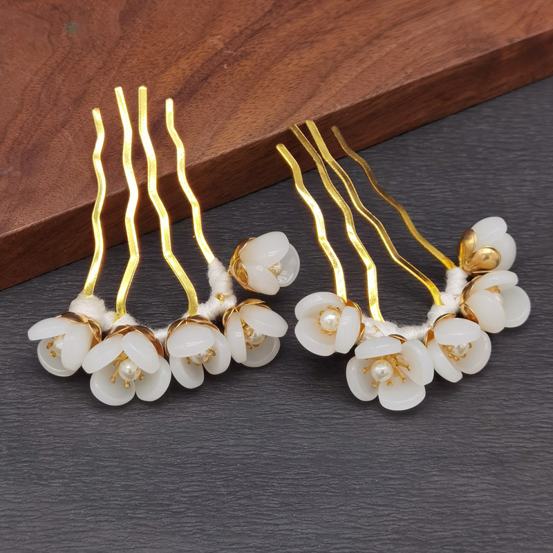 Hanfu volta pressão cocar inserção pente temperamento flor hairpin fresco antigo all-match diário hairpin all-match traj