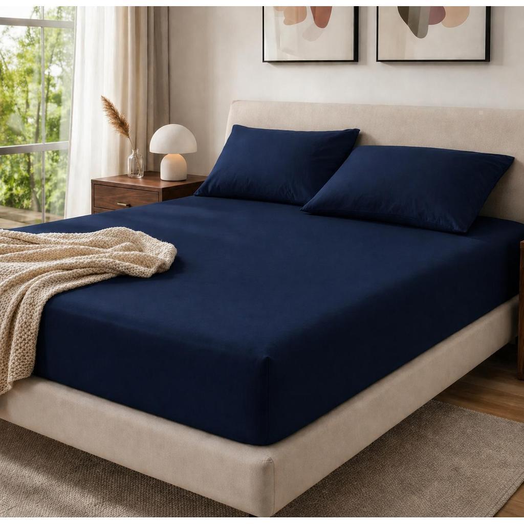 Lençol 400 Fios Micropercal Premium Super Macio Cama de Hotel Berço a King