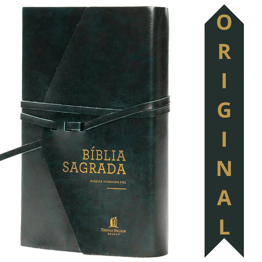 Bíblia Sagrada ACF | Letra Grande | Capa Luxo Courosoft Verde | Ideal para Leitura Confortável e Durável