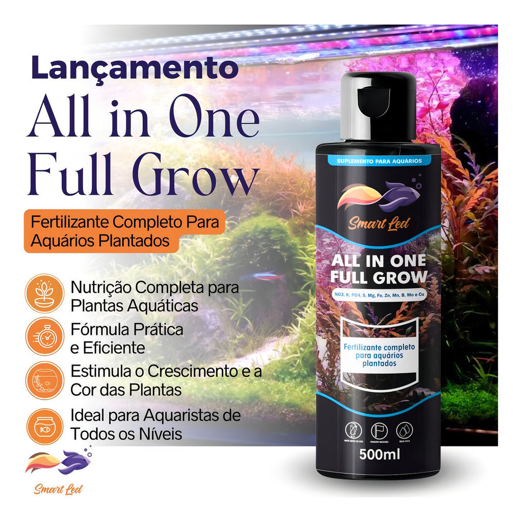 Fertilizante Aquático Completo para Plantas Aquáticas 500ml — imagem 2 de 2