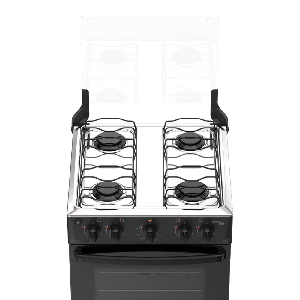 Fogo Atlas 4 Bocas Mnaco Plus Forno com 48 Litros · foto 2