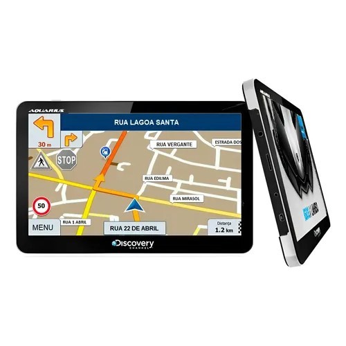 Gps Aquarius 7 Pol Tv Digital Câmera Ré E Radar Atualizado P Preto