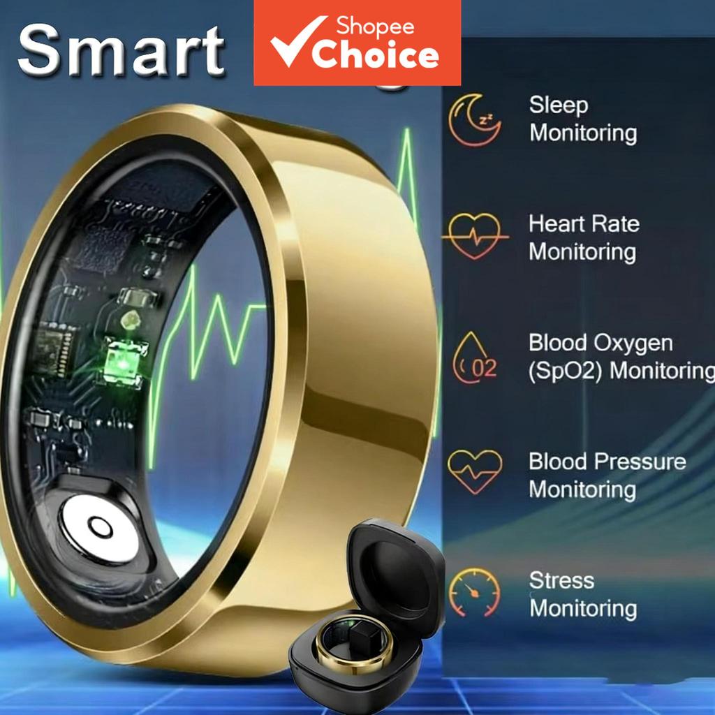 Novo Anel Inteligente Pressão Arterial Freqüência Cardíaca Monitoramento Do Sono Smartring À Prova Dwaterproof Água Mult