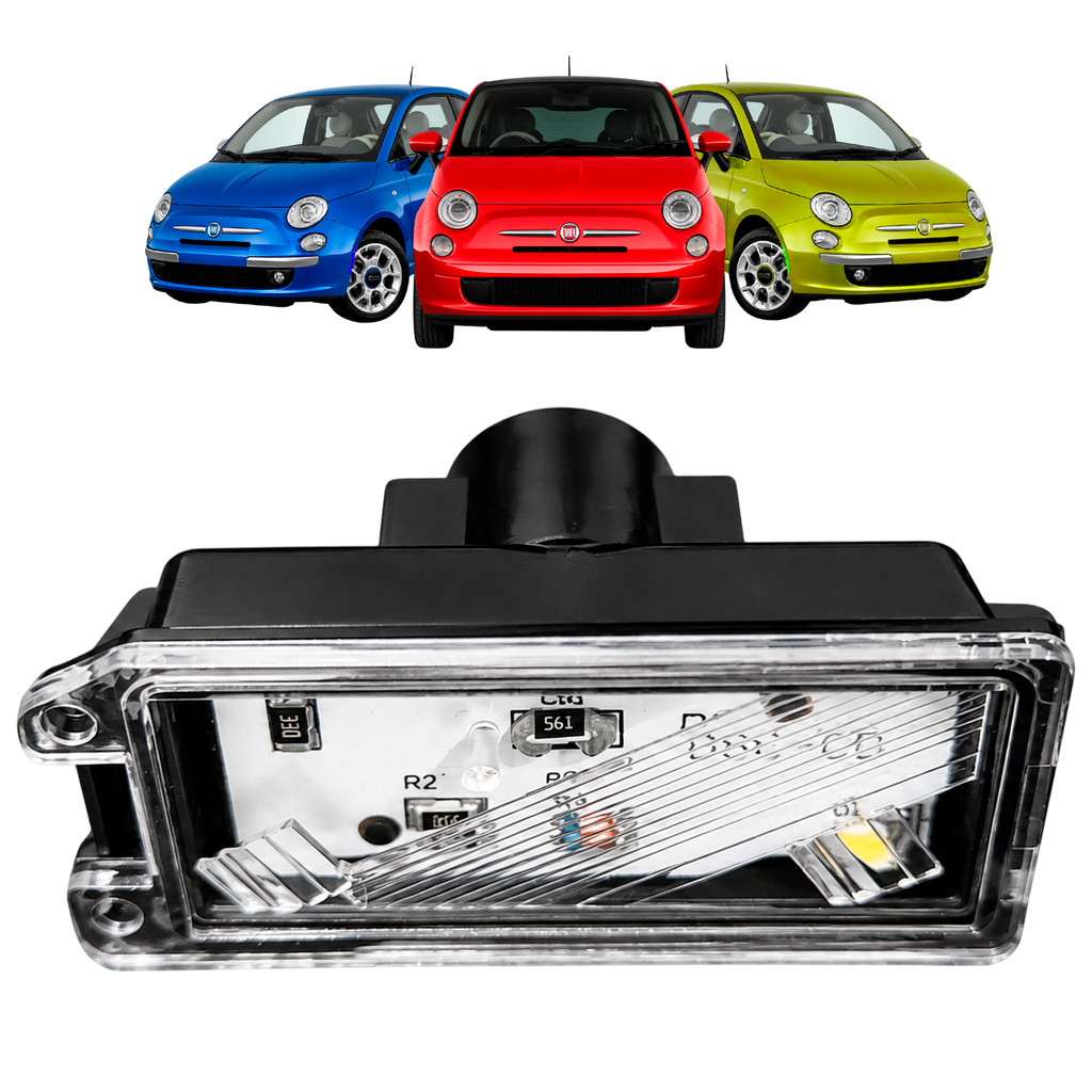 Lanterna Luz Placa Fiat 500 Após 2012 Conect redondo