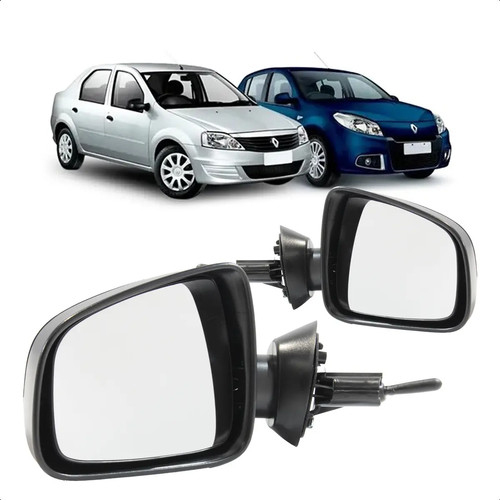 Retrovisor Logan 2011 2012 2013 Com Controle Capa Primer