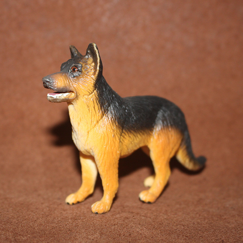 Safari simulação genuína modelo Animal brinquedo cão de estimação lobo cão polícia cão pastor alemão cão