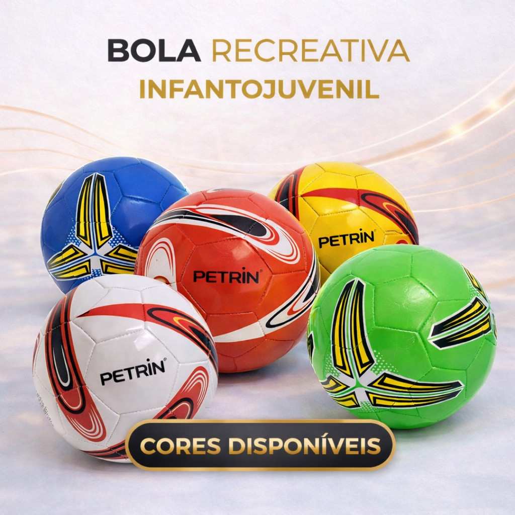 Bola de Futebol + Bomba de Ar Manual Portátil  Tamanho Oficial Couro Sintético Campo Costurada