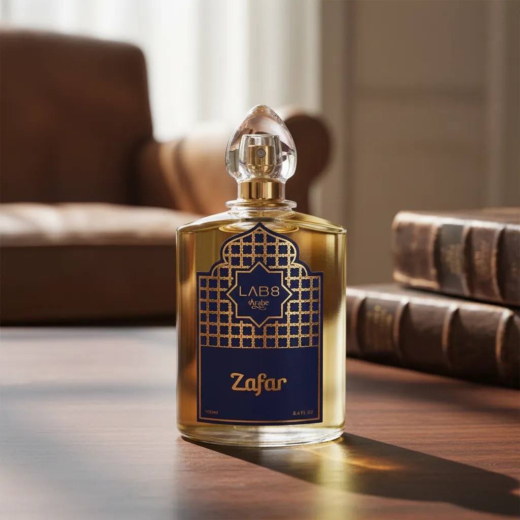 Perfume Masculino Zafar Perfumaria Árabe Lab8 100ml Oriental Amadeirado