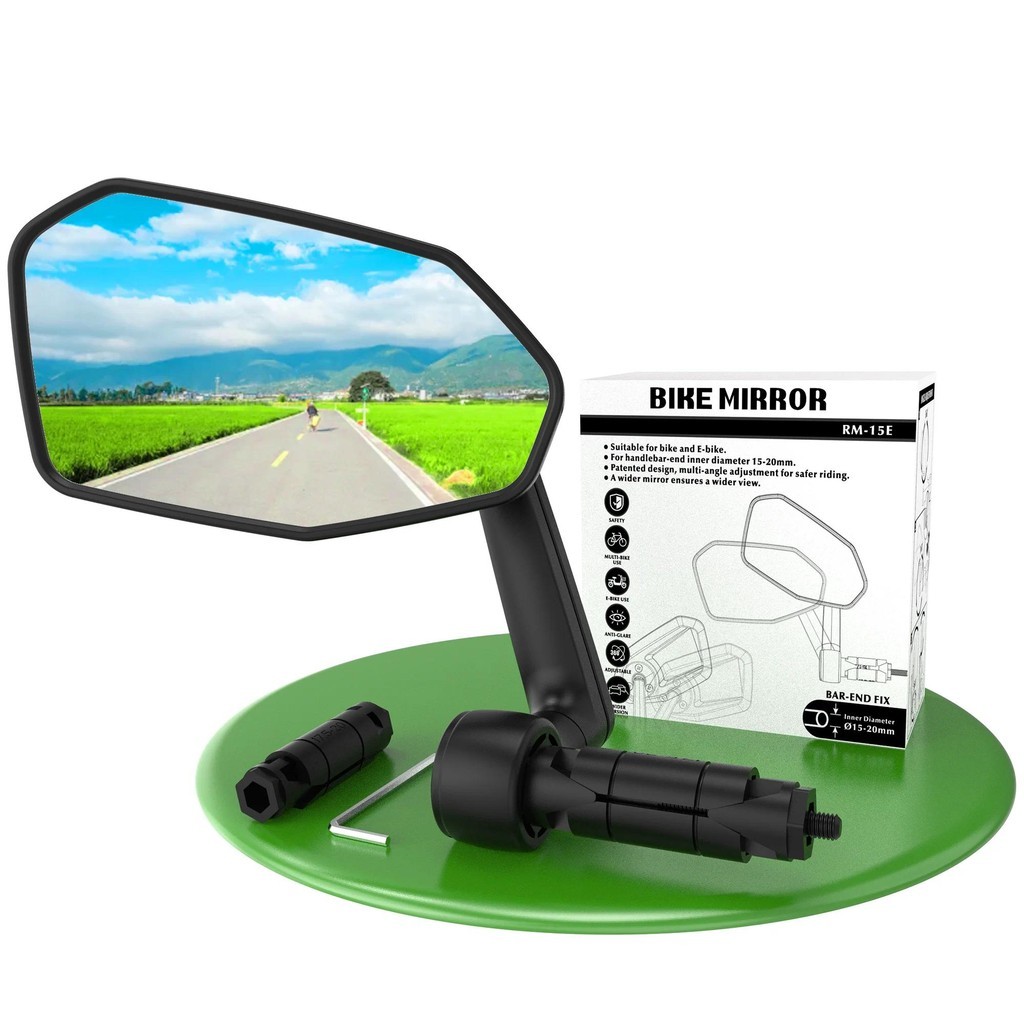 Espelho Retrovisor Para Bicicleta EasyDo Giratório 360 Braço De Estendido Guiador Plano Scooter Elétrico Acessórios Bici