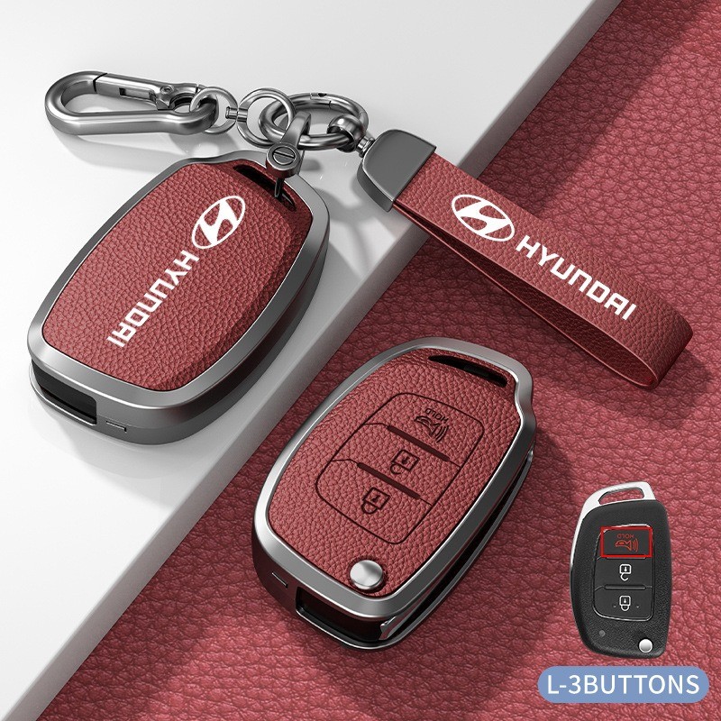 Capa Para Chave De Carro Hyundai Adequada HB20/HB20S/Azera/ix35/HB20X TPU Chaveiro
