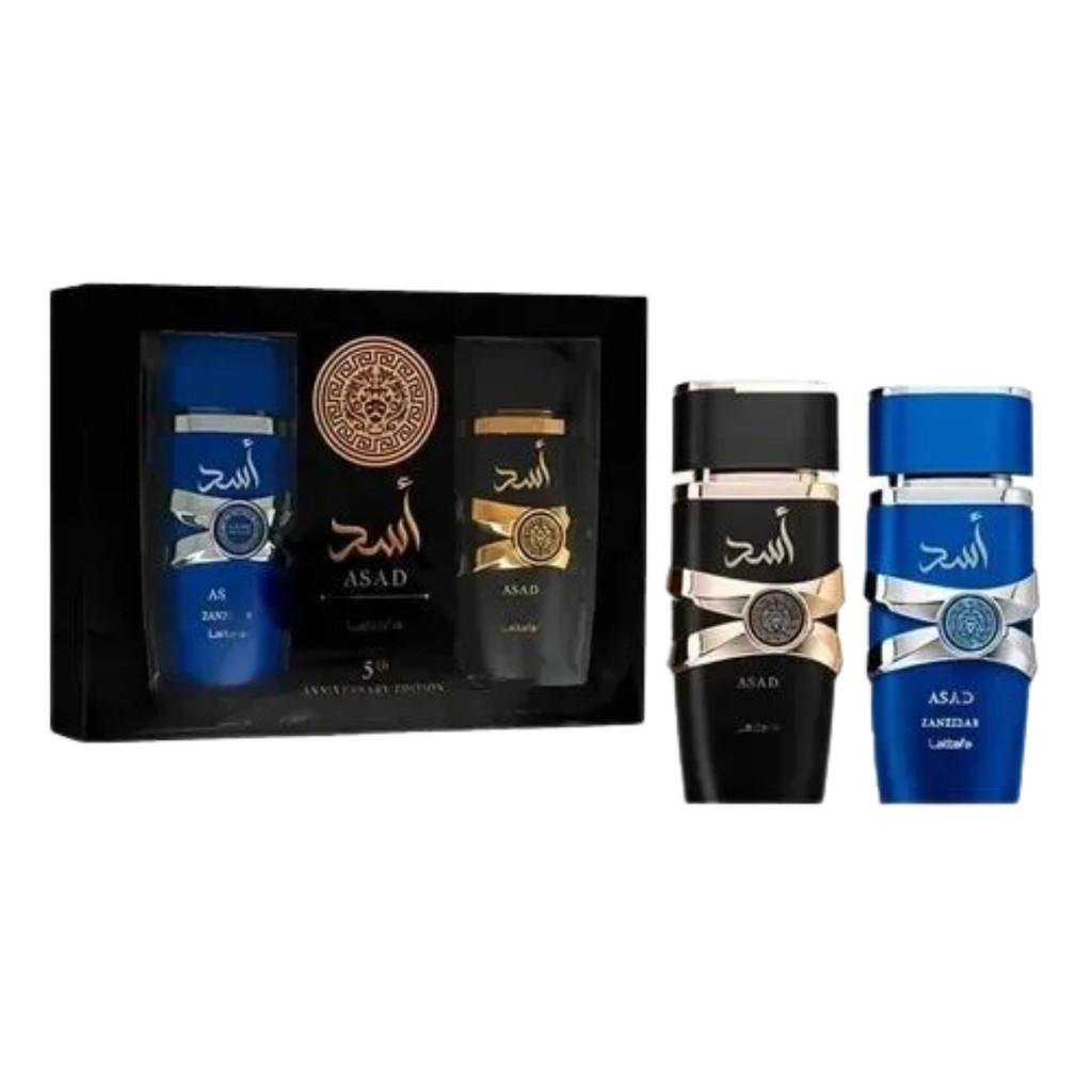 Kit Perfume Asad Edp 100 ml + Asad Zanzibar 100 ml - Lattafa