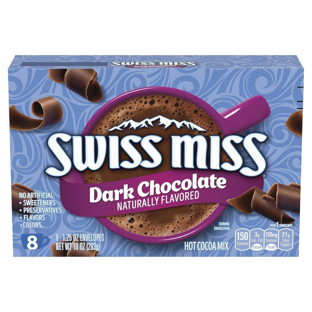 Chocolate Quente Swiss Miss Dark Chocolate 283g Importado | Bebida Cremosa Gourmet Fácil Preparo